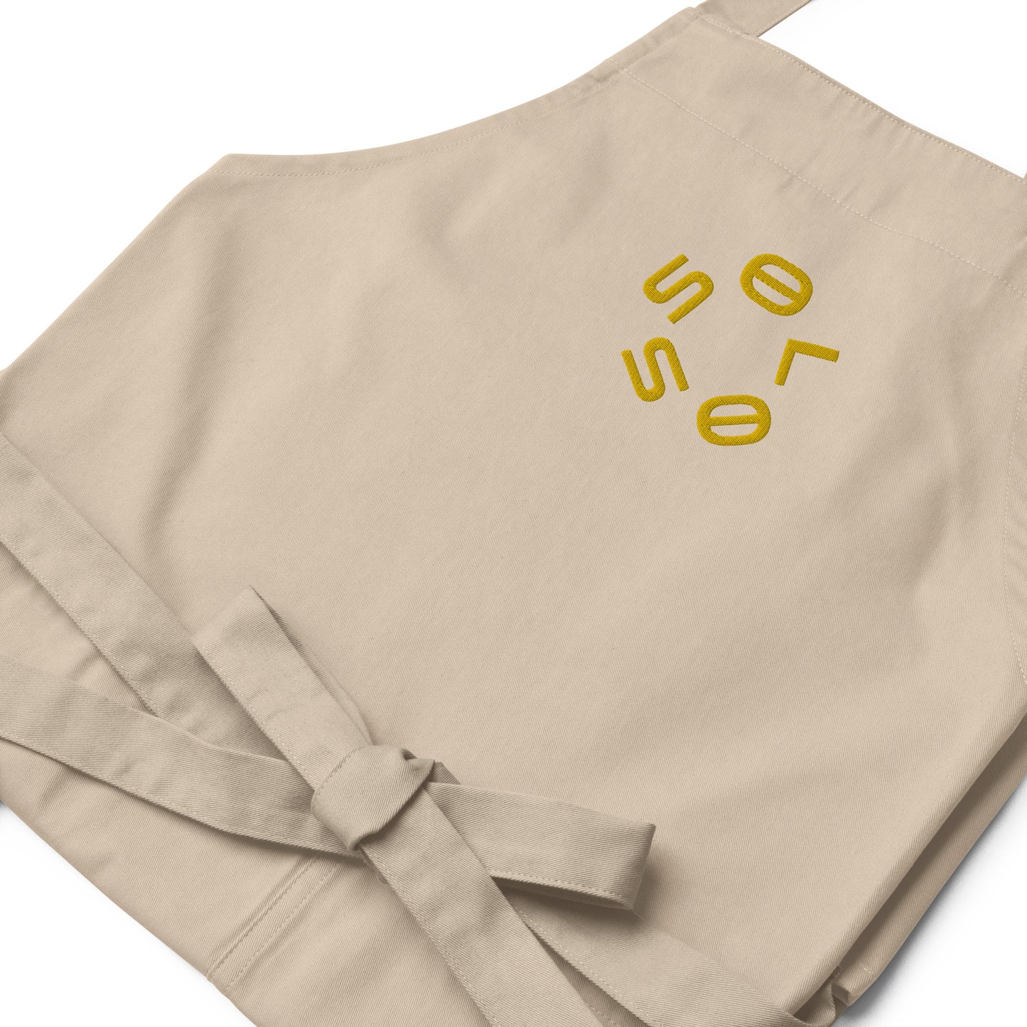 GOLD SSOLO Organic cotton apron.