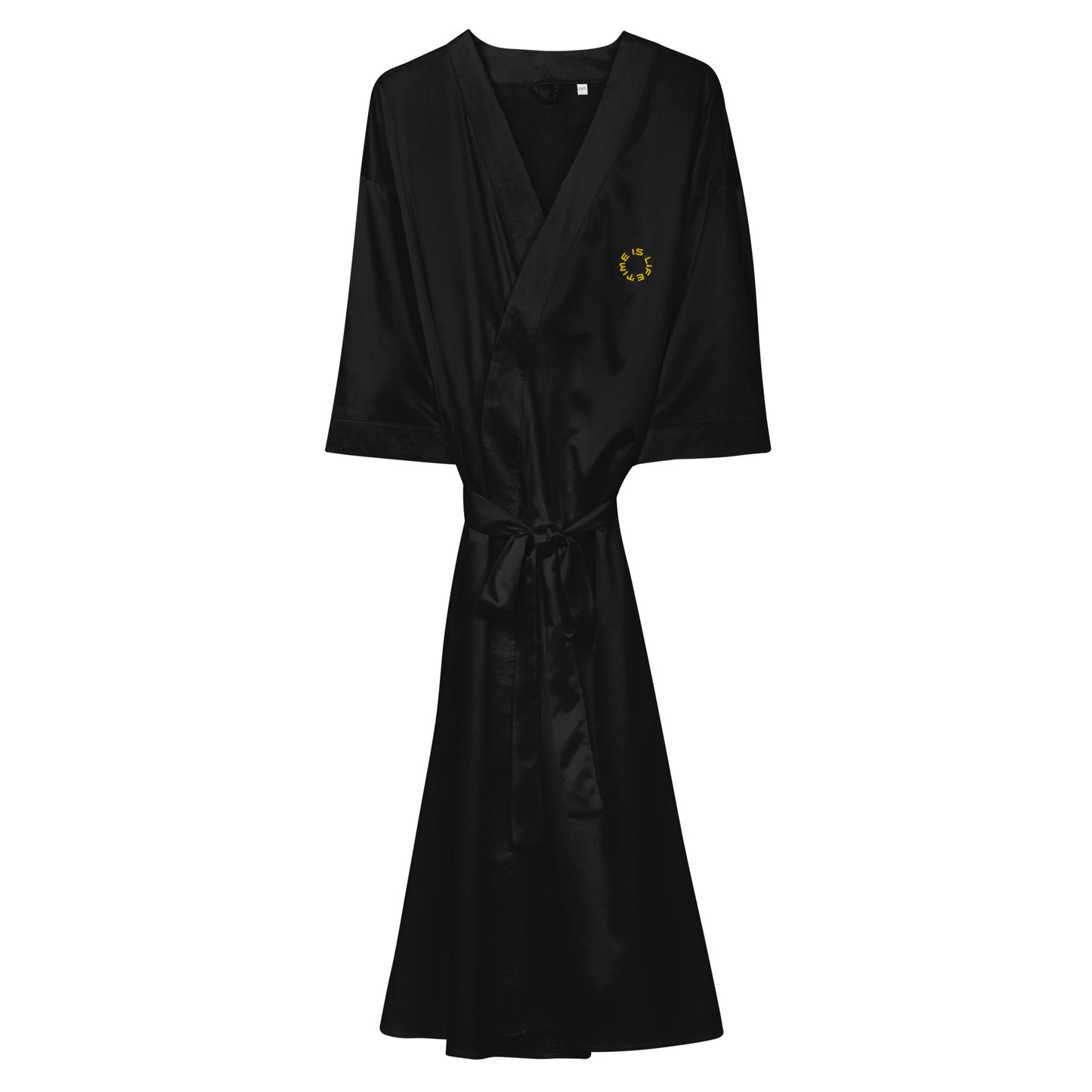 GOLD TIME IS LIFE small CIRCLE - Satin robe