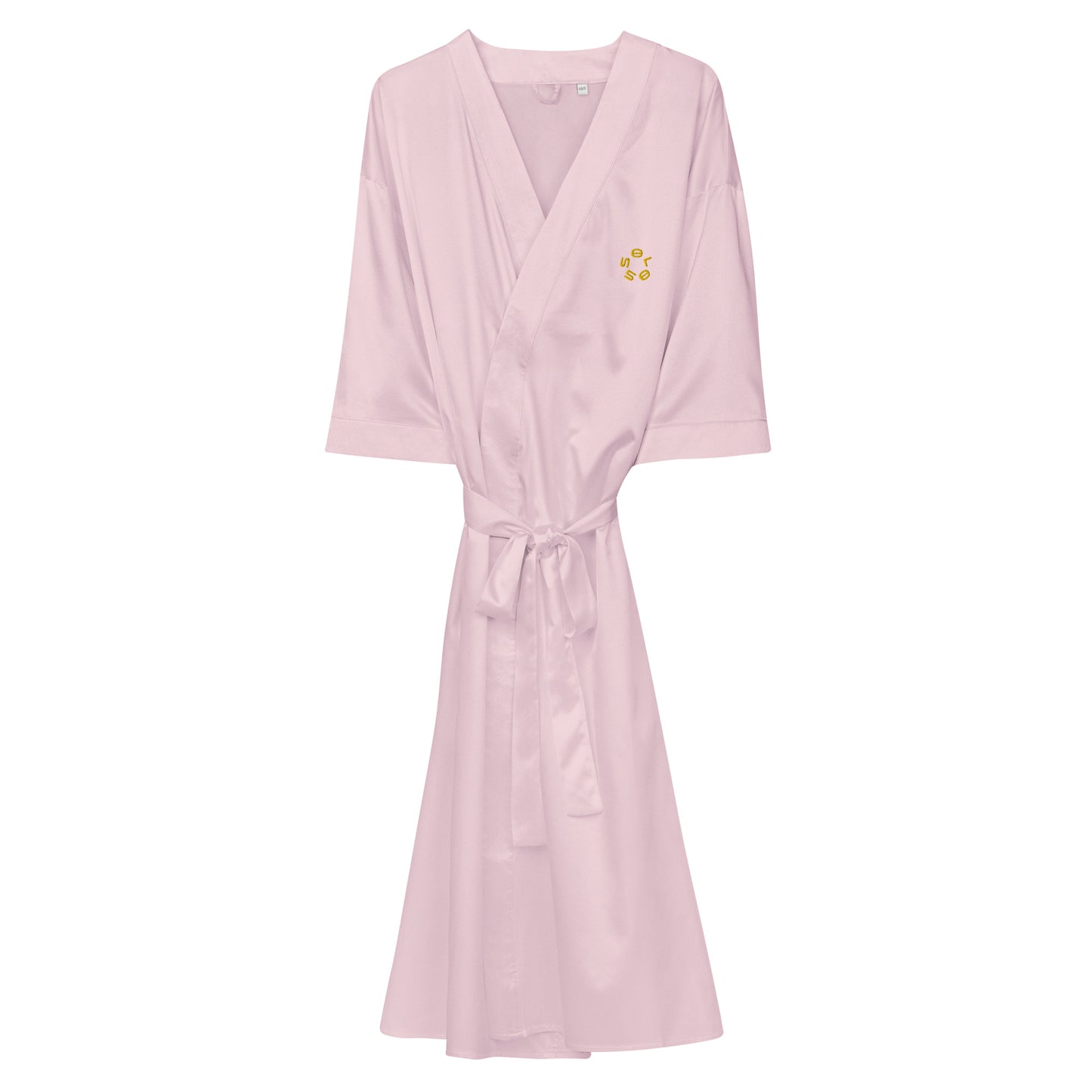 GOLD SSOLO women’s small CIRCLE Satin robe.