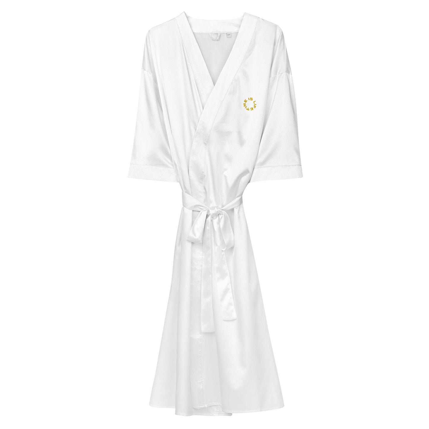 GOLD TIME IS LIFE small CIRCLE - Satin robe