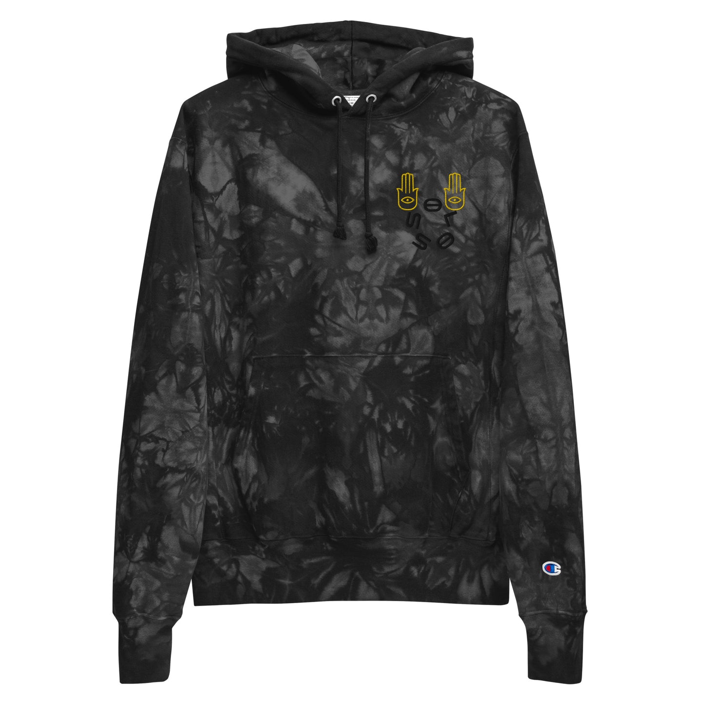 THE ONE'S WON Champion tie-dye hoodie.