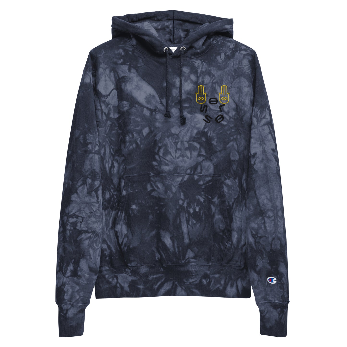 THE ONE'S WON Champion tie-dye hoodie.