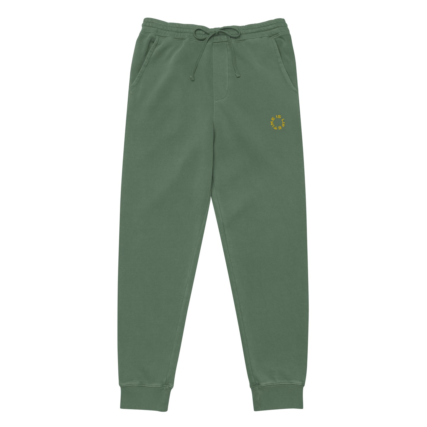 GOLD TIME IS LIFE small CIRCLE - pigment dyed sweatpants