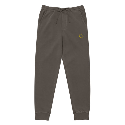 GOLD TIME IS LIFE small CIRCLE - pigment dyed sweatpants